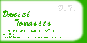 daniel tomasits business card